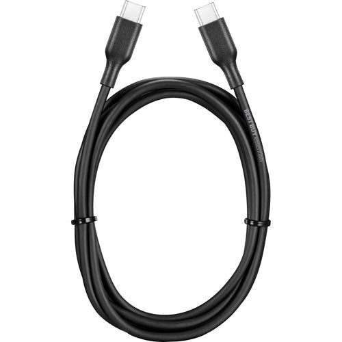 Best Buy Essentials 0.9m (3 ft.) USB-C to USB-C Cable (BE-MCC322K-C) - Open Box