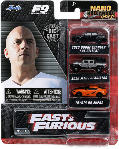 Jada Toys Nano Hollywood Rides Fast & Furious 3 PK F9 - Refurbished