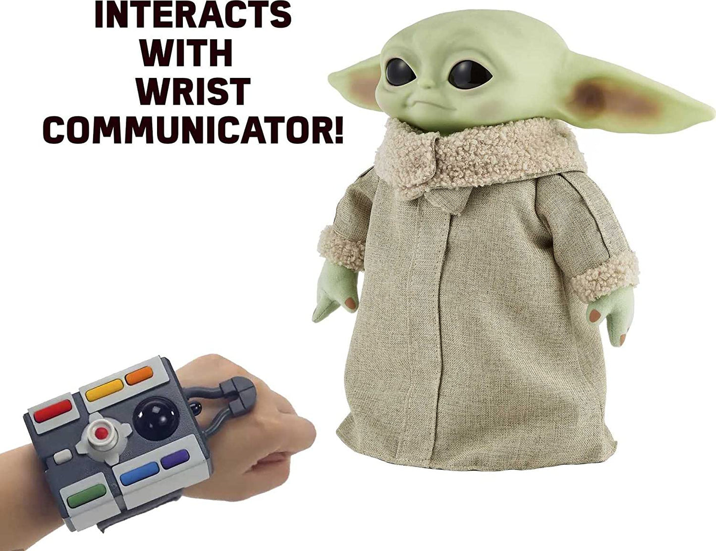 Star Wars RC Grogu Plush Toy, 12-in Soft Body Doll with Remote-Controlled Motion - Open Box