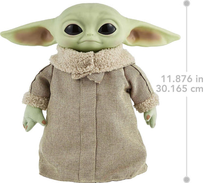 Star Wars RC Grogu Plush Toy, 12-in Soft Body Doll with Remote-Controlled Motion - Open Box
