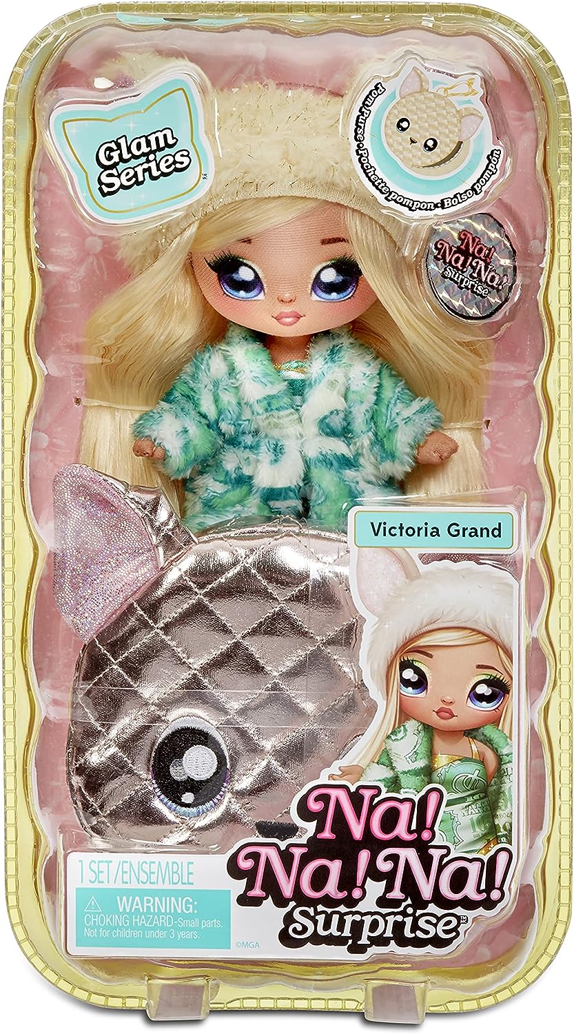 Na! Na! Na! Surprise 2-in-1 Fashion Doll and Metallic Purse Glam Series Victoria Grand - Open Box