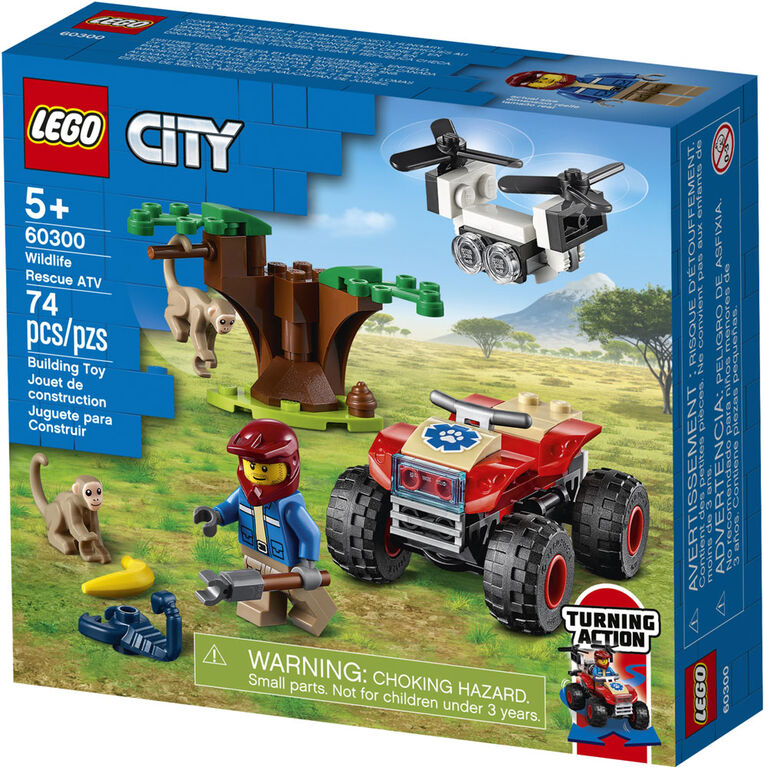 Lego City Wildlife Rescue ATV 74 Pieces (60300)
