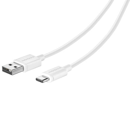 Insignia NS-MCAW06C Câble USB-A 2.0 à USB-C de 1,8 m (6 pi) Gris lune - Boîte ouverte 