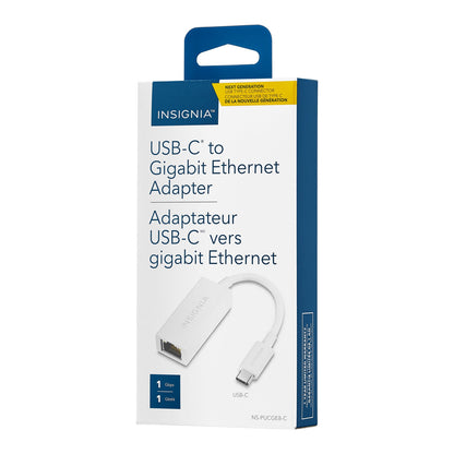 Adaptateur USB Type-C à Gigabit Ethernet NS-PUCGE8 d'Insignia - Boîte ouverte 