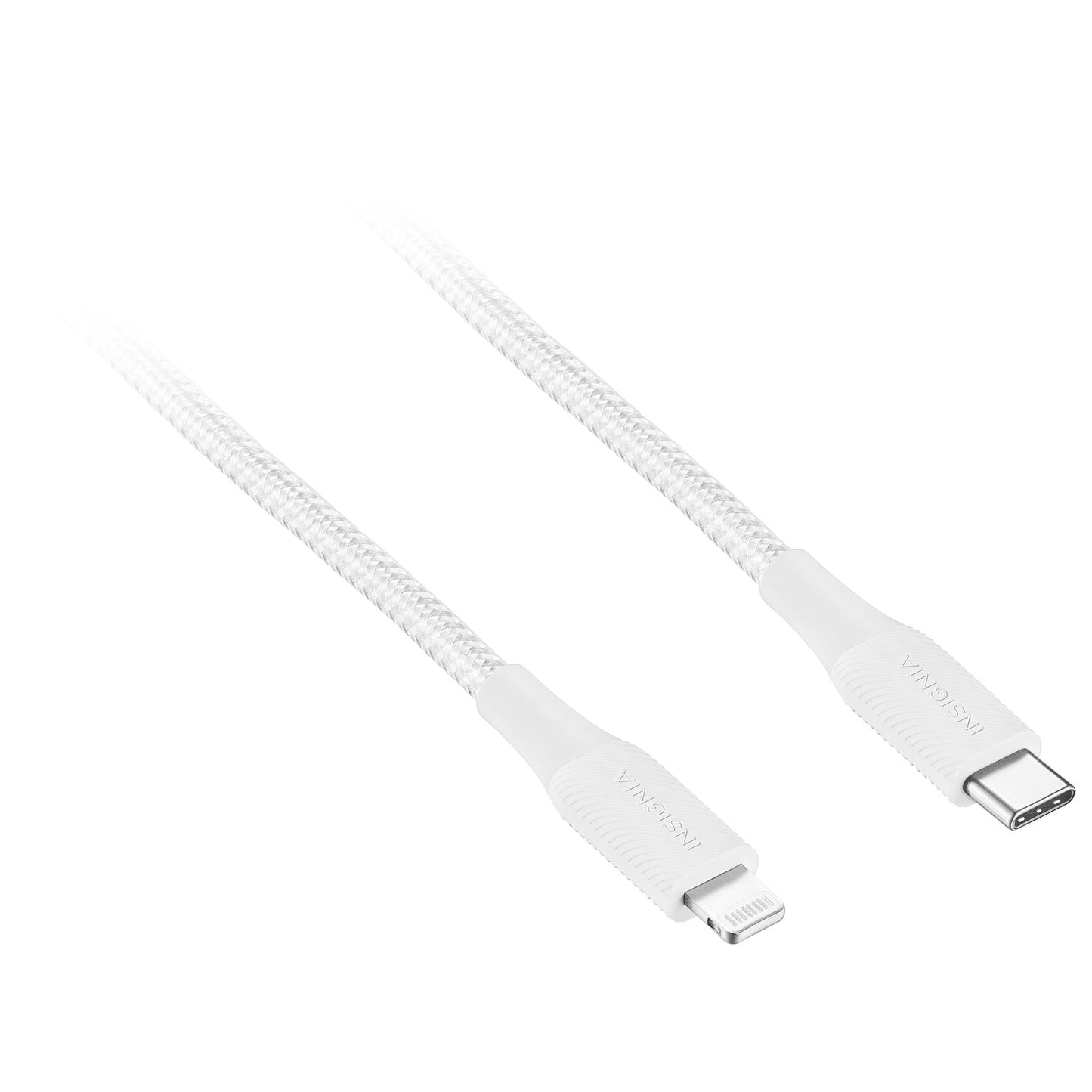Câble tressé Lightning vers USB-C de 1,2 m (4 pi) certifié Apple MFi d'Insignia NS-MLC421MGC - Boîte ouverte 