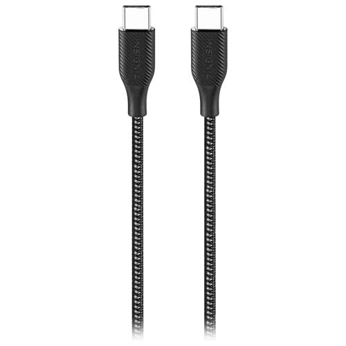 Câble de charge USB-C à USB-C de 1,2 m (4 pi) d'Insignia NS-MCC421CC - Boîte ouverte 