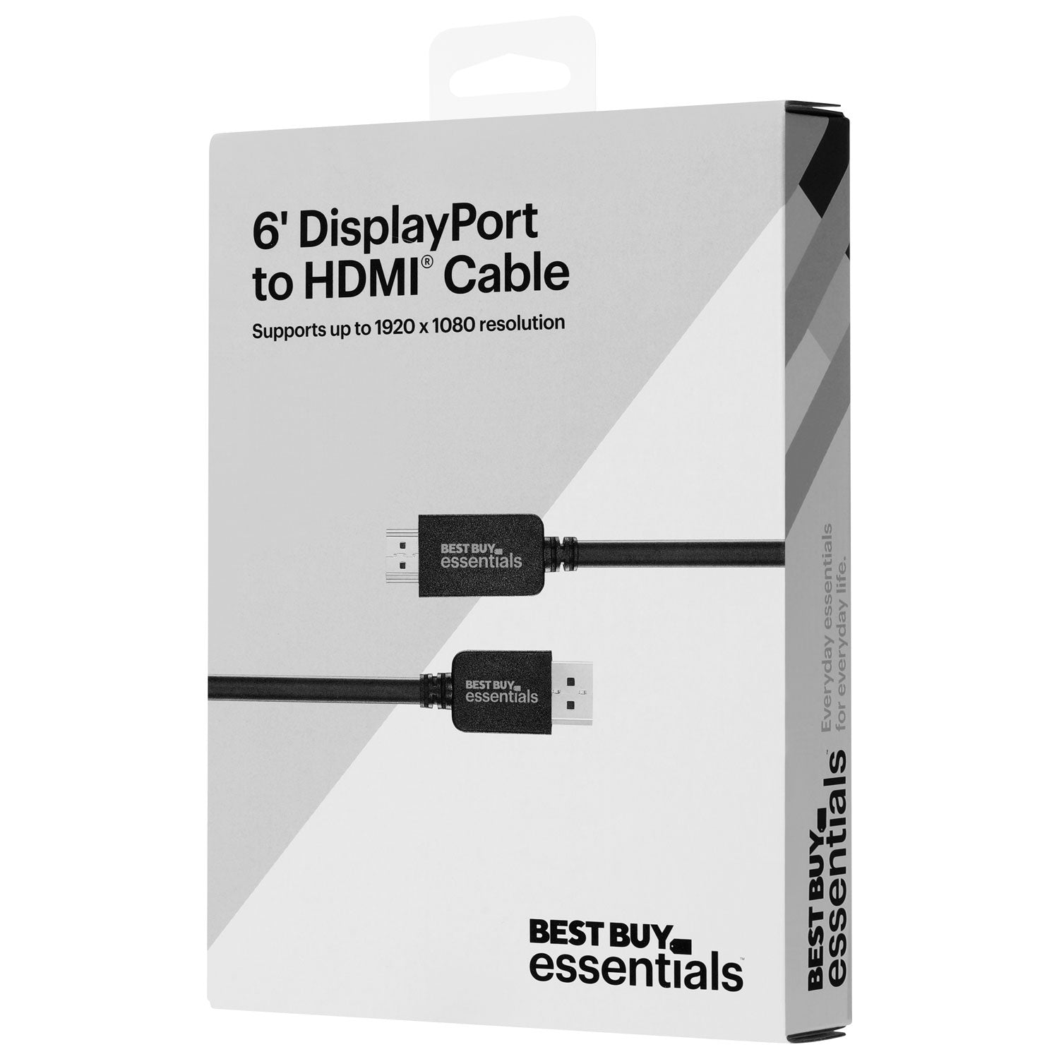 Bestbuy Essentials BE-PCDPHD6 6ft/1.8m DisplayPort to HDMI Cable - Open Box