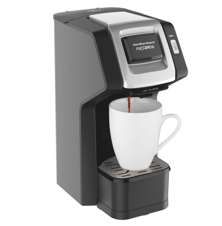 Hamilton Beach 49974 FlexBrew Single-Serve Coffee Maker Compatible with Pod Packs - Refurbished