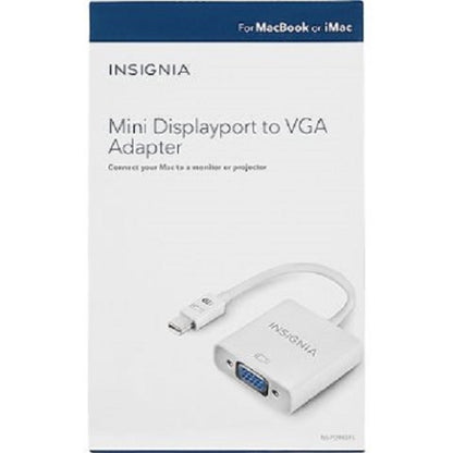 Insignia NS-PD94593 Adaptateur Mini DisplayPort vers VGA Blanc - Boîte ouverte 
