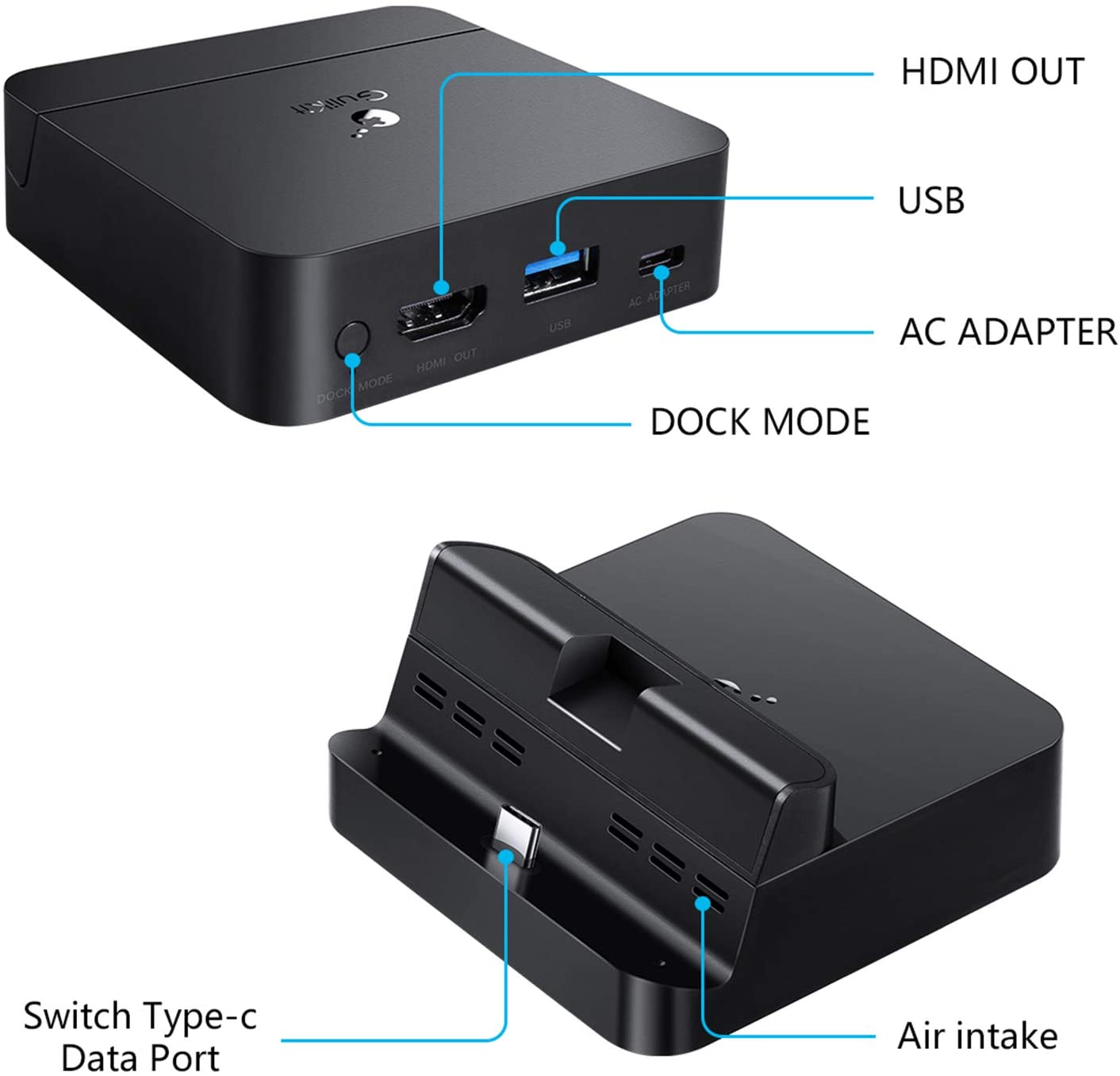 Gulikit Pocket Dock for Nintendo Switch PD Protocol Avoids Brick - Refurbished