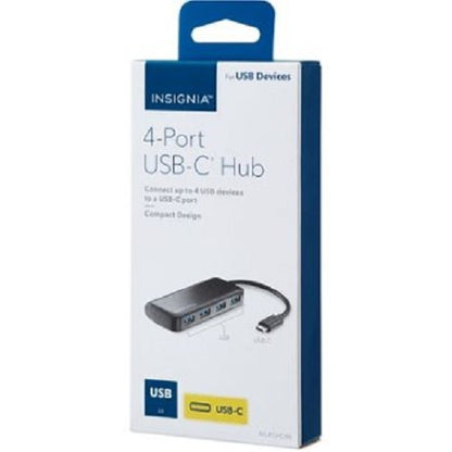 Insignia NS-PCHC4A Concentrateur USB-C 4 ports Noir - Boîte ouverte