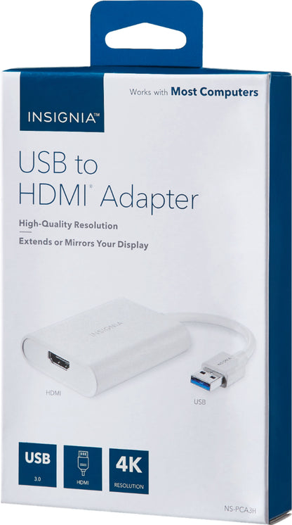 Adaptateur USB vers HDMI 4K NS-PCA3H d'Insignia - Boîte ouverte 