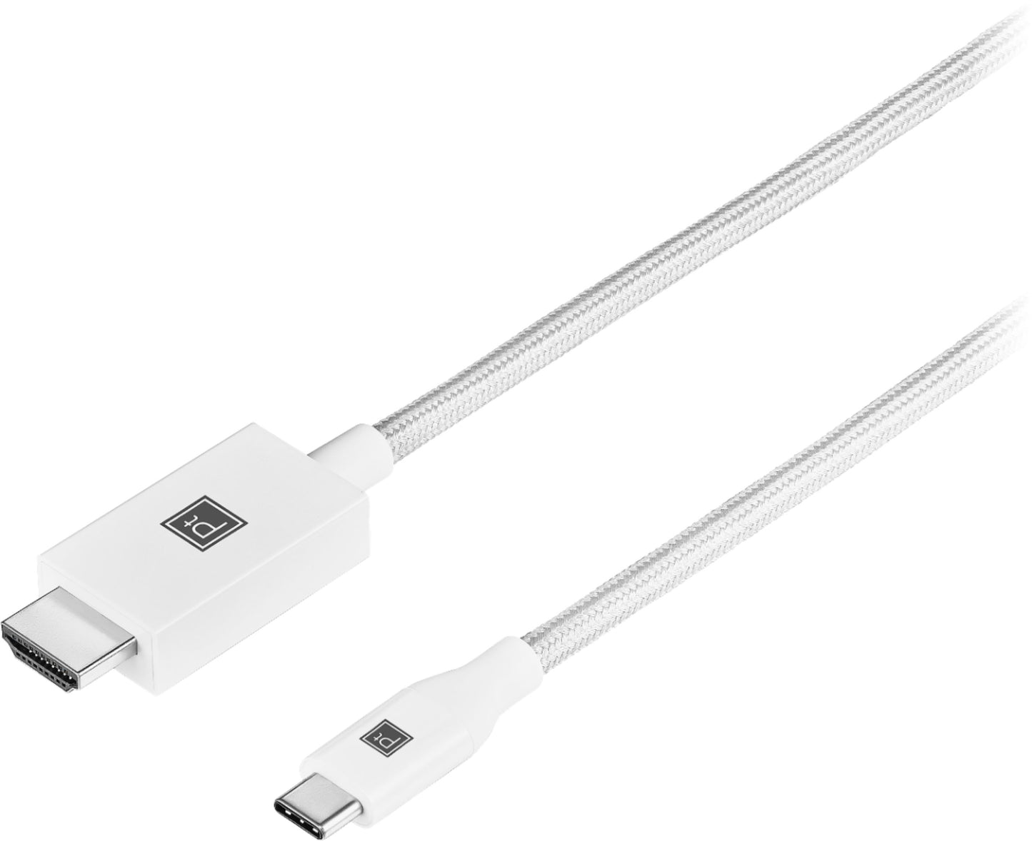 Câble Platinum PT-AFCCHC de 2 m (6,5 pi) USB-C vers HDMI 4K Blanc - Boîte ouverte