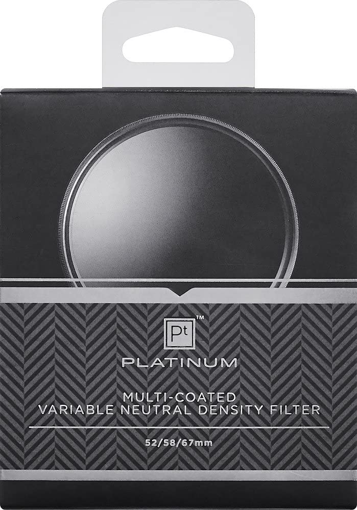 Platinum Series 52mm 58mm 67mm Filtre à Densité Neutre Variable Noir - Boîte Ouverte