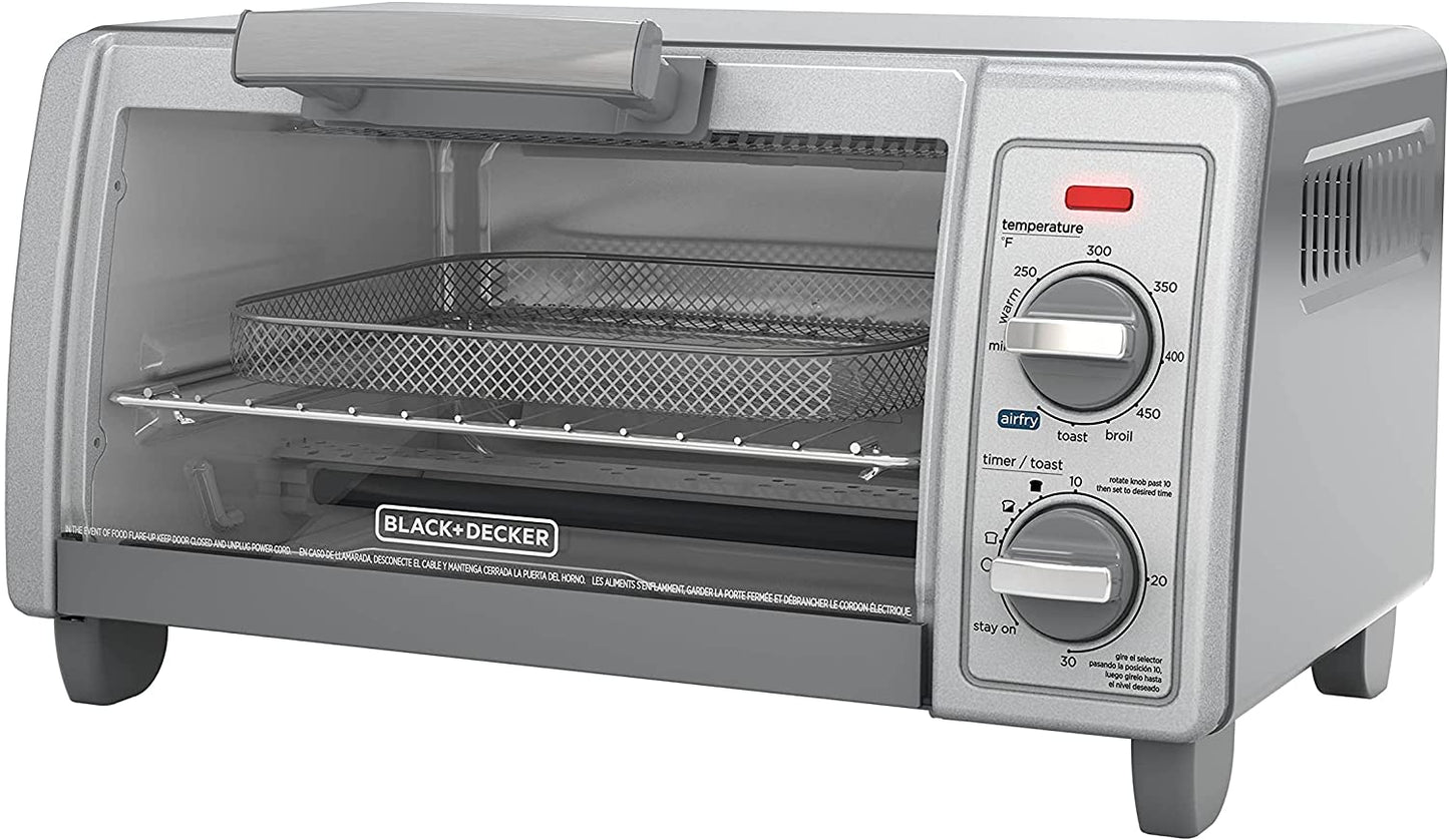 Black+Decker TO1785SGC 4-Slice Air Fry Toaster Oven - Open Box