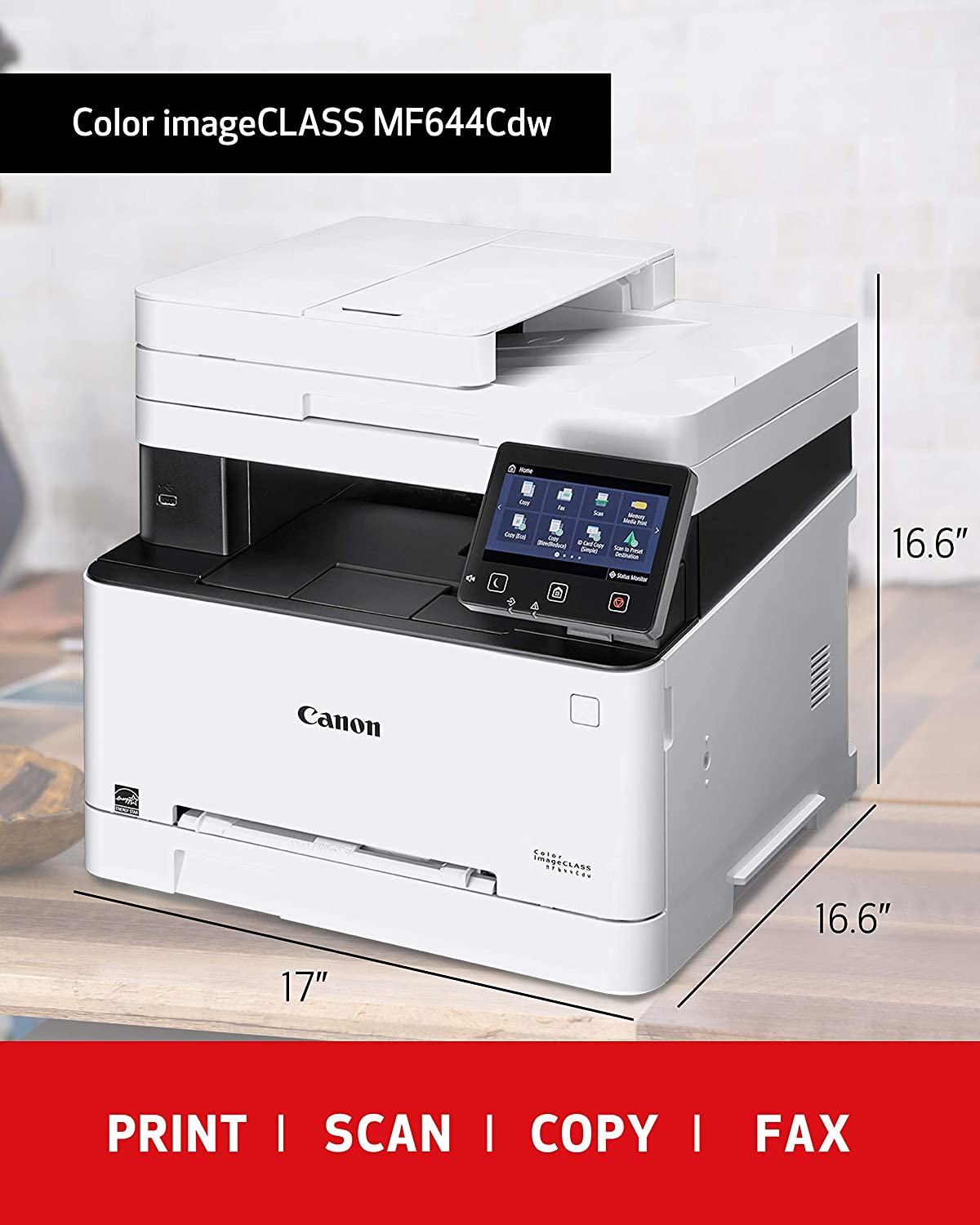 Canon Image Class MF644CDW-B Multi-Function Color Laser Printer - White