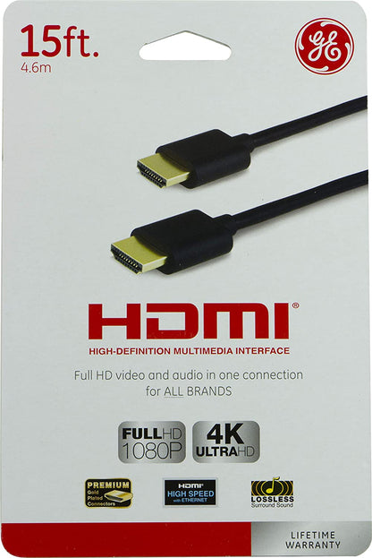 General Electric 33576 15 ft HDMI Cable with Ethernet - Open Box