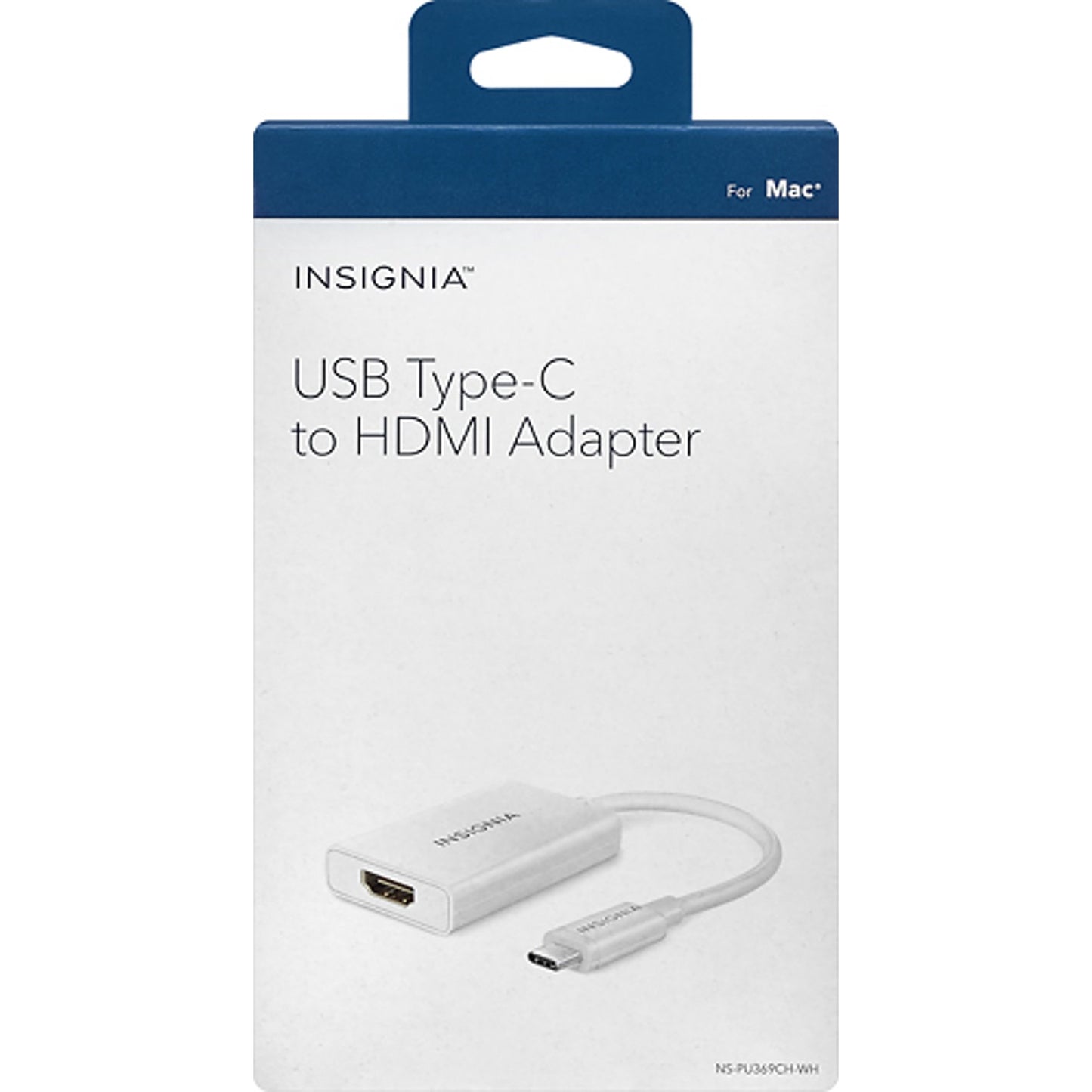 Adaptateur USB-C vers HDMI NS-PU369CH-WH d'Insignia - Boîte ouverte 