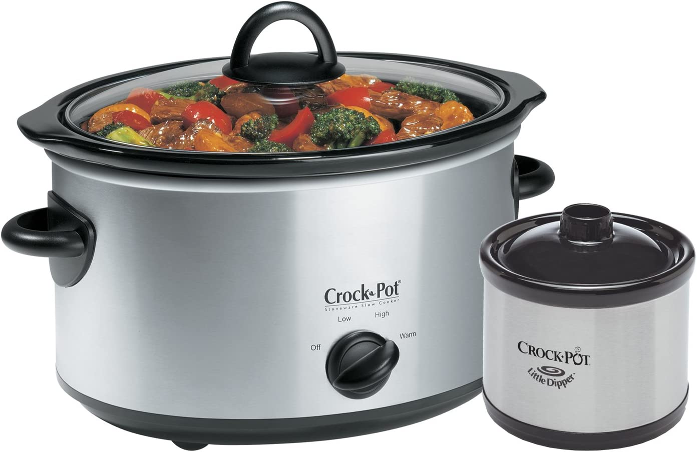 Crock-Pot SCV503SS-CN 5Qt Oval Manual with Dipper, Stainless Steel - Open Box