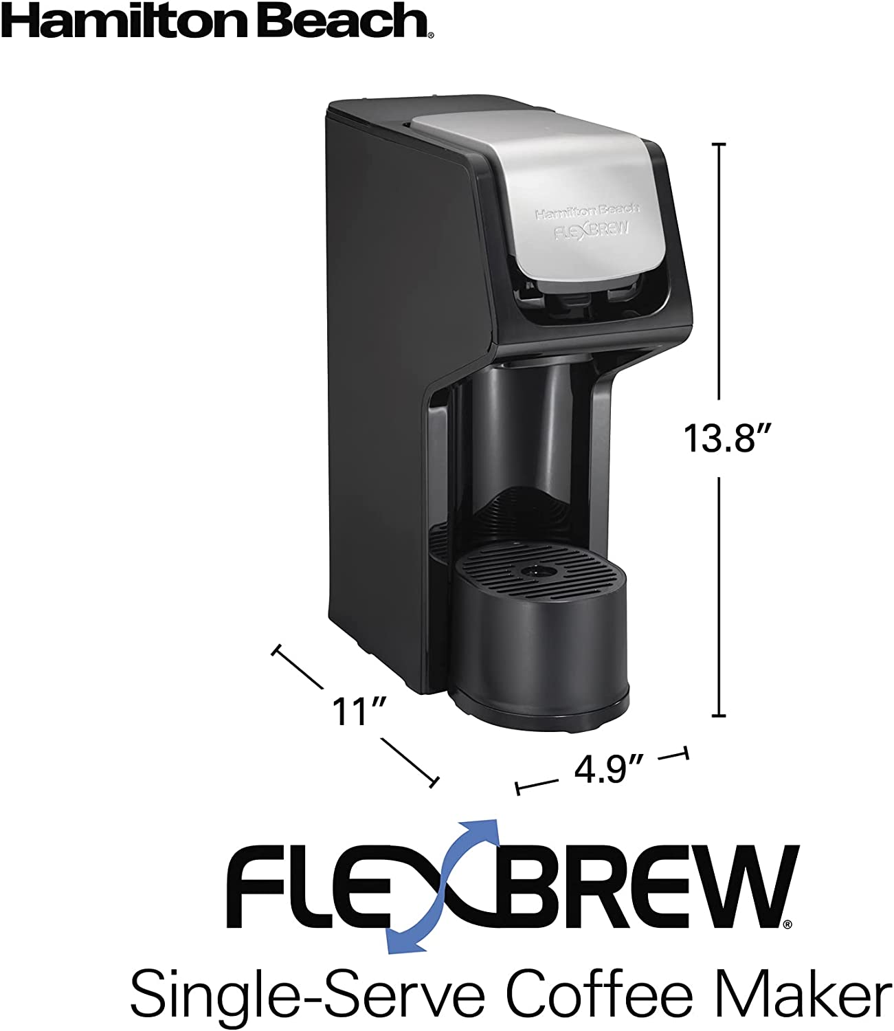 Hamilton Beach 49900C FlexBrew 2-Way Single Serve Coffee Maker - Open Box