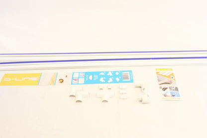 Kit de cache-câble blanc D-Line de 3 mètres