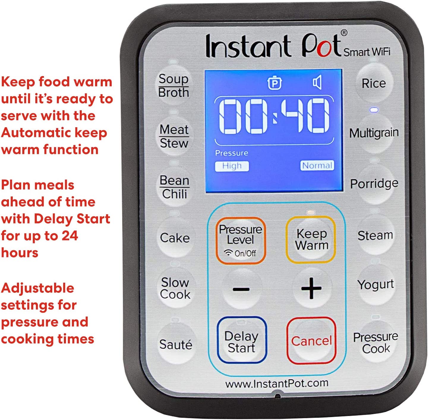 Instant Pot Smart Wi-Fi 6 Quart Multi-Use Electric Pressure, Rice Cooker, Steamer & Warmer - Pre Owned