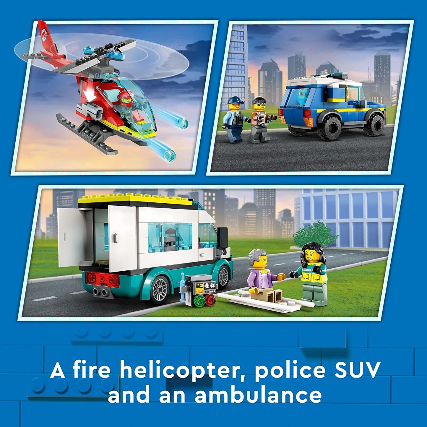 LEGO City Emergency Vehicles HQ - 706 Pieces (60371)