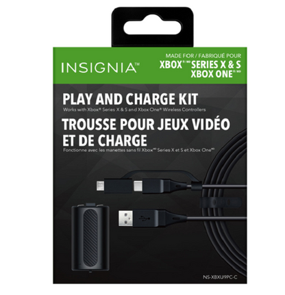 Insignia NS-XBXU9PCC Play & Charge Kit for Xbox Series X|S & Xbox One - Open Box