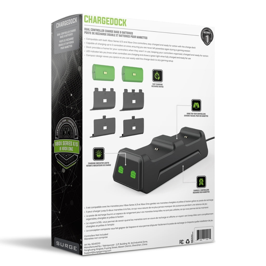 Surge SG40010 Dual Controller Charging Dock for Xbox Series X|S / Xbox One - Open Box