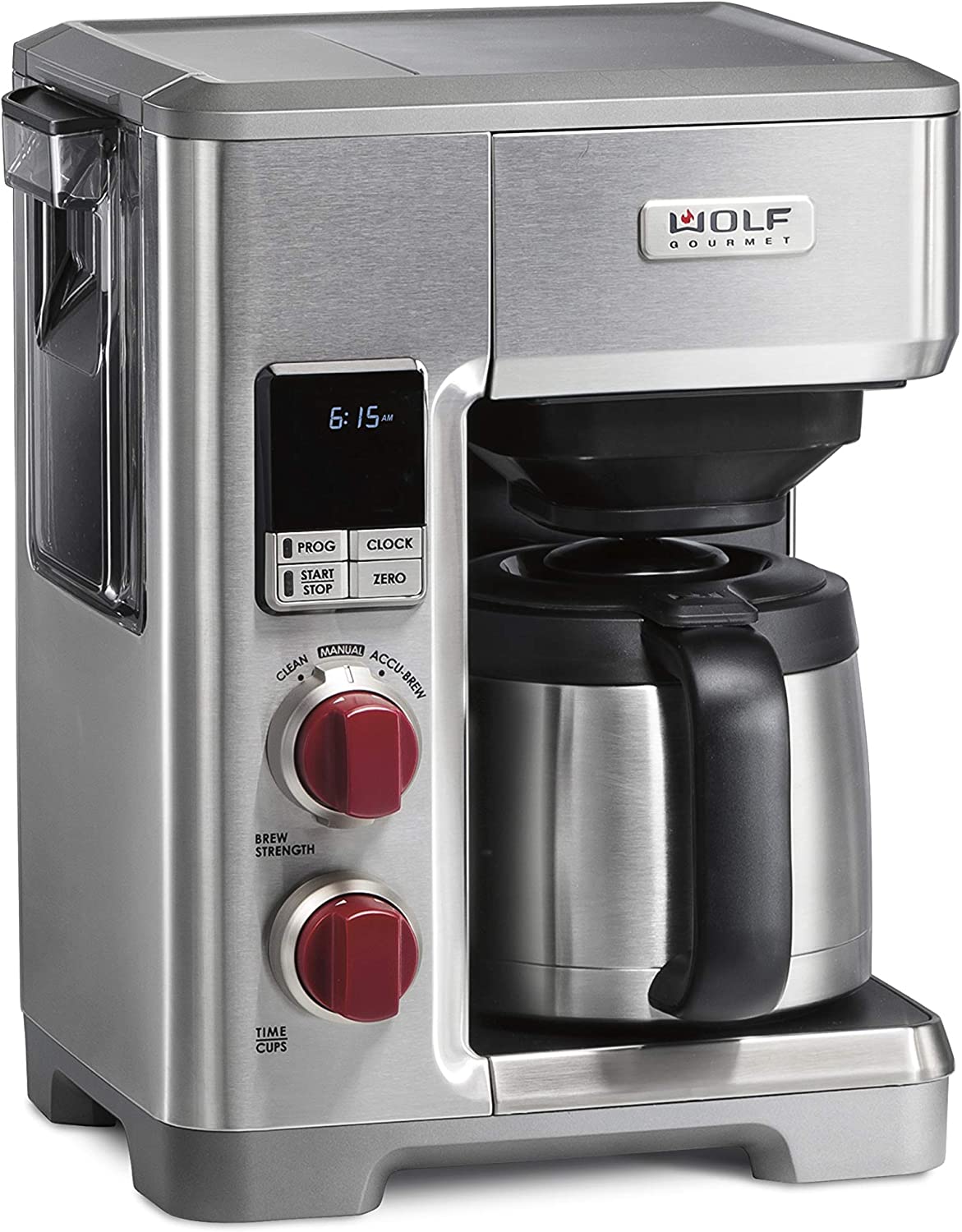 Wolf Gourmet WGCM100S-C Programmable Drip Coffee Maker 10-Cup - Open Box