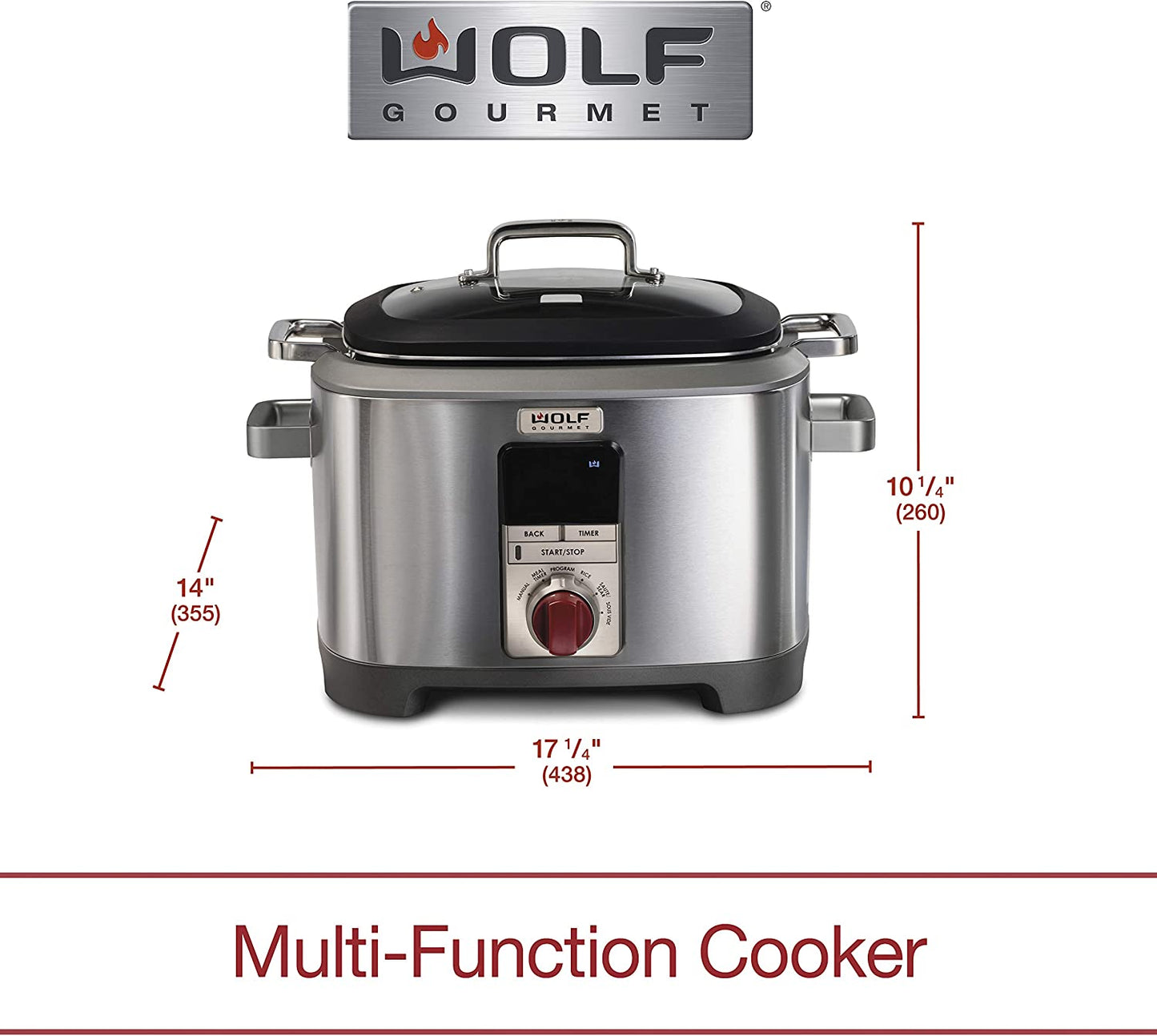 Wolf Gourmet WGSC100S-C Multi-Function Cooker 7Qt - Open Box