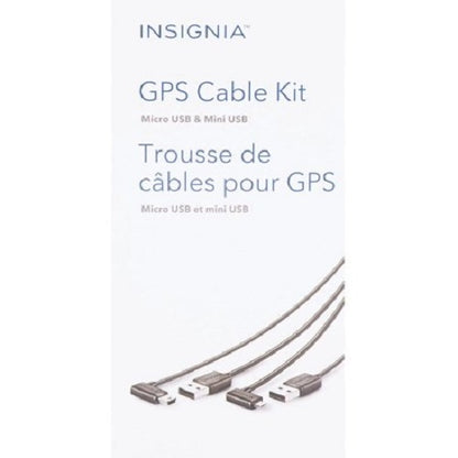 Insignia GMMC01 1.2m (4 ft.) GPS Cable Kit Mini USB & Micro USB Cable - Open Box