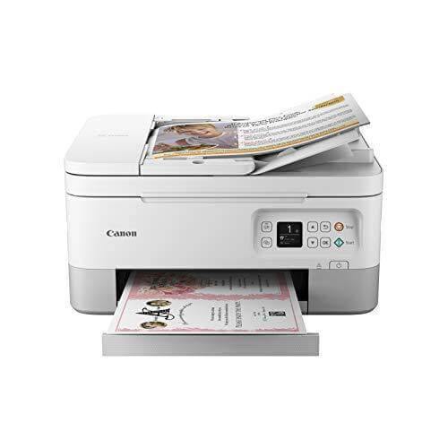 Canon PIXMA TR7020 Wireless Home Ofﬁce All-in-One Inkjet Printer with ADF (White) Office Product Canon 
