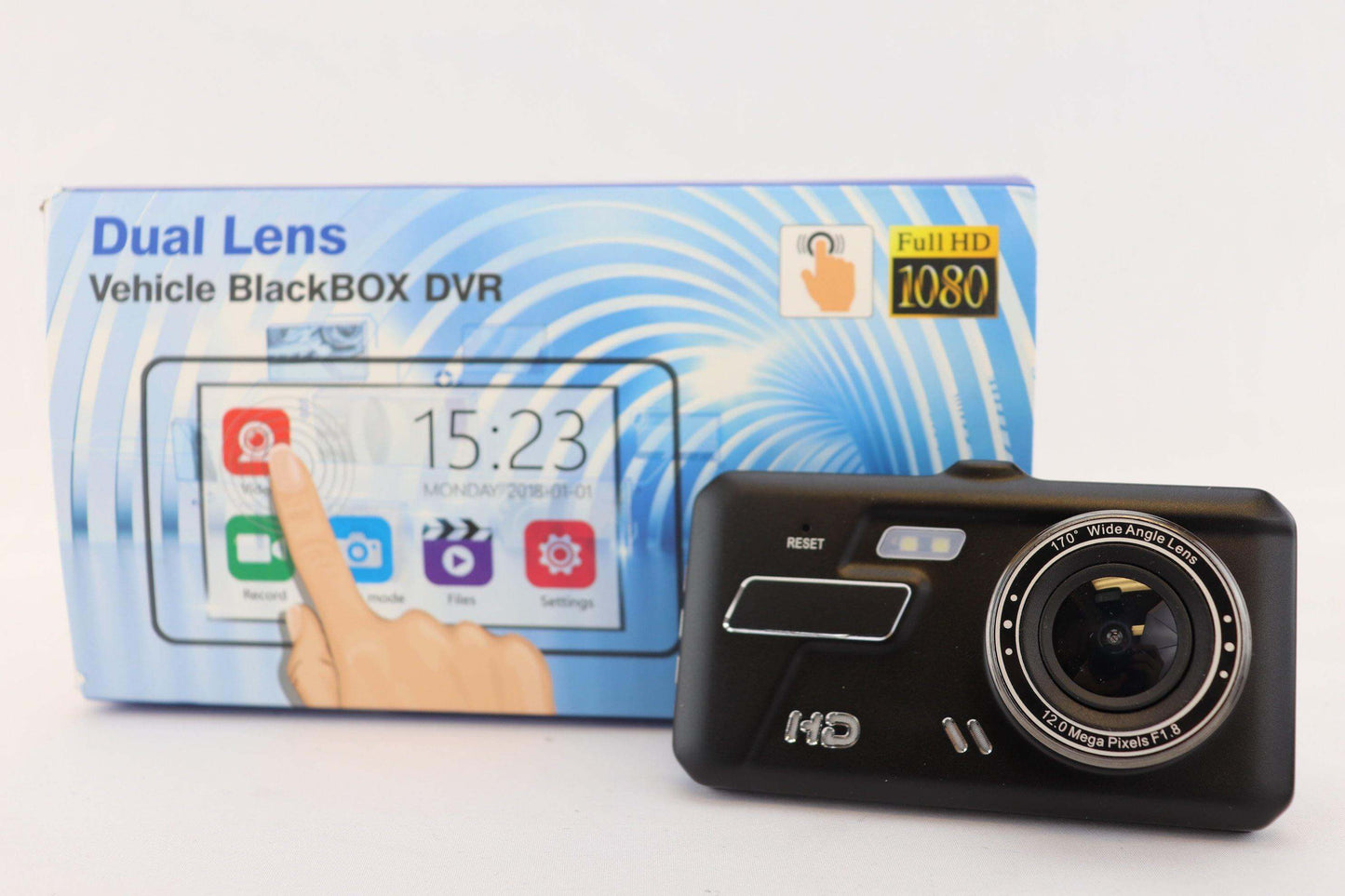 Dual Lens Vehicle BlackBox DVR - Open Box