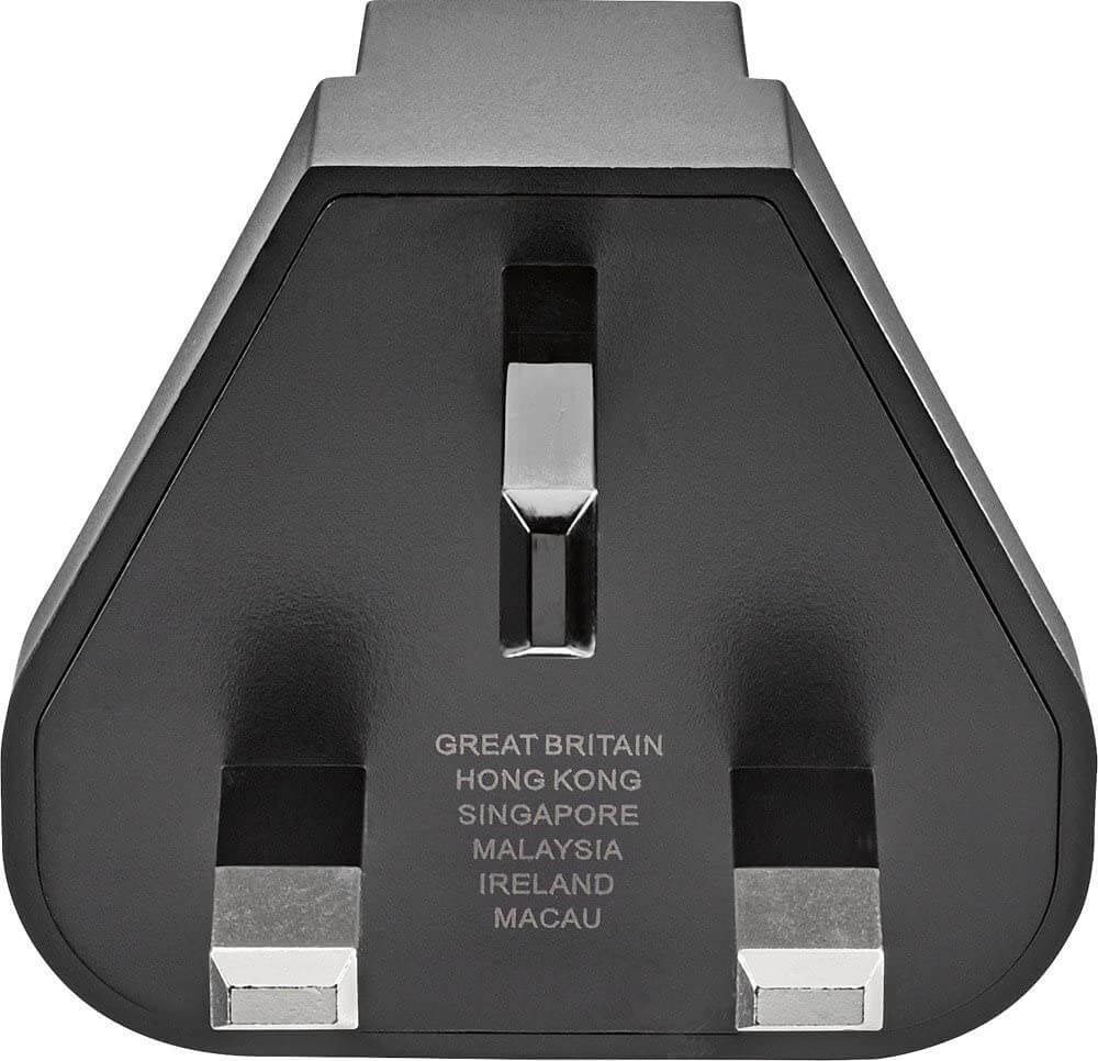 Insignia - 3-Port USB International Wall Charger NS-MAC3U4NGBL - Black Wireless Verrosa Retail Inc 