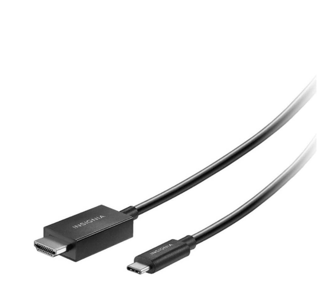 Insignia 6ft USB-C to HDMI Cable 4K Resolution Premium Quality CE Verrosa Retail Inc 