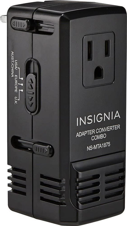 Insignia All-in-one Travel Adapter/Converter, NS-MTA1875-C Electronics Verrosa Retail Inc 