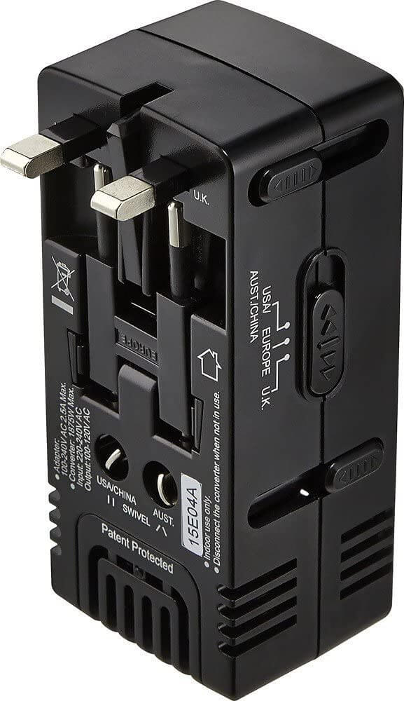 Insignia All-in-one Travel Adapter/Converter, NS-MTA1875-C Electronics Verrosa Retail Inc 